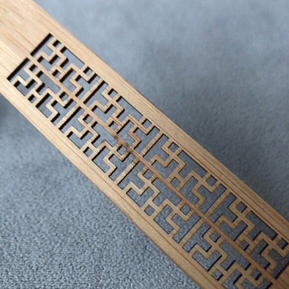 Wood Geometric Cutout Bookmark ~ Brand New - Picture 2 of 5